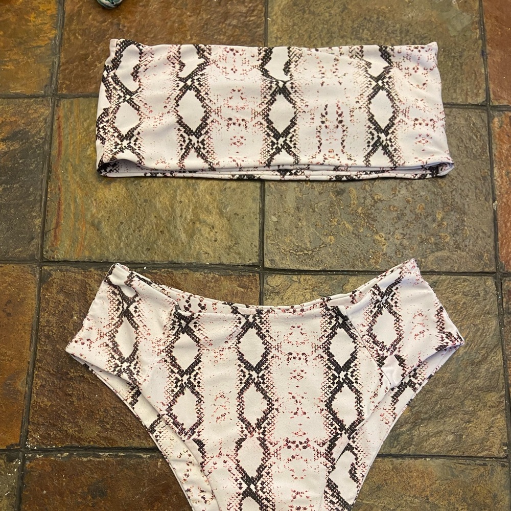 Snake skin bathing suit
